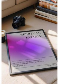 Resim Spiritual Energy Çerçeveli Tablo Aura 003 Enerji Renkleri - Ruhsal Enerji 