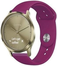 Resim Garmin Vivomove Luxe, Style, Trend, HR ile Uyumlu Kordon Yumuşak Dokulu Silikon Kayış 