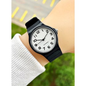Resim Weluxa Silikon Kordonlu Siyah Renk Beyaz Kadran Hediyelik Erkek Çocuk Kol Saati 
