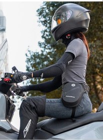 Resim Carrier- Su Geçirmez Motosiklet Bisiklet Çapraz Askılı Çanta - Siyah 