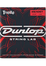 Resim Jim Dunlop Rtt45105t String Lab Series Robert Trujillo Stainless Steel Tapered Gitar Teli 45-105 