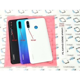 Resim Tkgz - P30 Lite Arka Pil Batarya Kapağı ( Kamera Lensli 48 Mp ) (503836509) Beyaz 