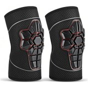 Resim Jokmae Çocuklar İçin Yüksek Yoğunluklu Dolgulu Dikişli Diz Koruyucusu - Kaykay, Bisiklet, Rolbeyke Sporları İçin Güvenli Koruma Siyah Diğer 