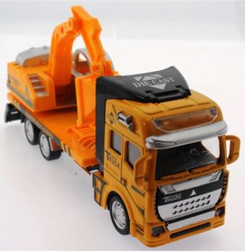 Resim Glowify Store Die Cast Çek Bırak Sarı Kepçe 