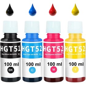 Resim TecHarbor HP Smart Tank 515 (1TJ09A) AiO GT51XL-52 HP Smart Tank 500 (4SR29A) AiO Uyumlu Muadil Mürekkep 