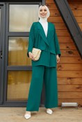 Resim InStyle Lika Ceketli Oversize Takım - Zümrüt Yeşili 