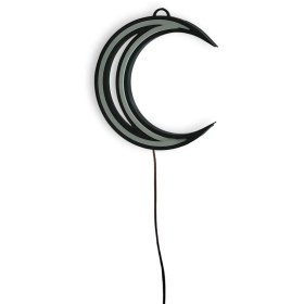 Resim Hilal Ay Neon Led 3d Baskı Amber 