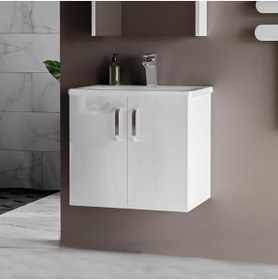 Resim triomodül Asmira Lavabolu Alt Dolap - 65 Cm - Hg Beyaz 