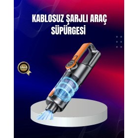 Resim Selfbuysell Taşınabilir Şarjlı El Süpürgesi Çok Yönlü Temizlik 5 Başlıklı Numaratör Hediyeli 