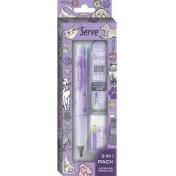 Resim Serve Doğa Desenli Deep Kalem, Deep Silgi ve Deep Min, 0.7 Mm, LAVANTA PATİ 