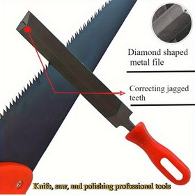 Resim Premium Amerikan Metal Törpü - Yüksek Sıcaklıkta Sertleştirme İşlemi Geçer, Demir Törpüleme İçin Uygundur, Ev Geliştirme İçin Olmazsa Olmaz Bir Alet, Testere Bıçakları ve Aletlerini Parlatmak İçin de Kullanılabilir, Verimli ve Uzun Ömürlü. 