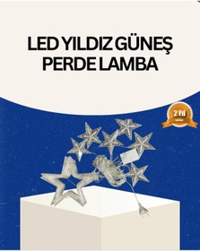 Resim shopwave İç Mekan Uyumlu Yıldız Peri Led Perde 3x3 Metre 