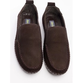 Resim Derinet Comfort Deri Bağcıksız Erkek Casual Ayakakabı 