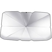Resim Shineyee Blesiya 140x126x80 Cm Katlanır Araba İçin Ön Cam Şemsiye Güneşlik - Gümüş 