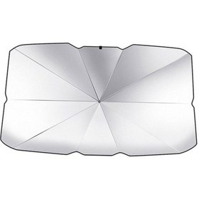 Resim Shineyee Blesiya 140x126x80 Cm Katlanır Araba İçin Ön Cam Şemsiye Güneşlik - Gümüş 