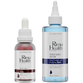 Resim Rimu Health Products Gözenek Sıkılaştırmaya Yardımcı ve Siyah Nokta Önleyici Bakım Seti - Serum 30 ml + Tonik 200 ml 