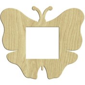Resim Kelebek Ahşap Pirizlik 16X19Cm L-081 