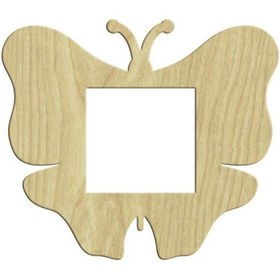 Resim Kelebek Ahşap Pirizlik 16X19Cm L-081 