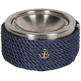 Resim Krom Kapaklı Küllük | Lacivert 