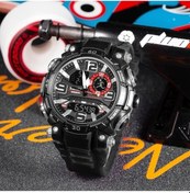 Resim Gaojunshop01 Smael Erkek Spor Digital Alarmlı Kronometre Takvimi Dayanıklı Siyah Tpu Kordon Outdoor Saat Diğer 