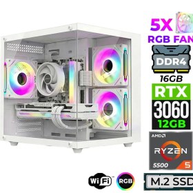 Resim Xaser Mage X20 Ryzen 5 5500 16GB Ram 512GB M.2 Nvme SSD 12GB RTX3060 Oyuncu Tavsiye Sistem 
