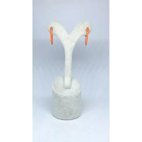 Resim Design by Safir Turuncu Taşlı V Küpe 
