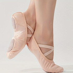 Resim TIEJIAN Kızlar ve Erkekler için Yumuşak Tabanlı Pointe Ayakkabılar - Esnek Kenar, Açık Bağcıklı, İlkbahat/Sonbahar İçin Uygun, Çevik Üst Malzeme (Yoga, Antrenman, Performans İçin), Rahat & Dayanıklı, Bale Pratiği ile Günlük Giysi İdeal, Pointe Ayakkabıları Bale,Bale Terlikleri,Topuklu Bale Ayakkabıları 