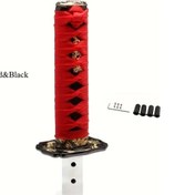 Resim Xuweiwei 1 Adet Otomatik Vites Red Black 20cm Samurai Kılıcı Başlıklı Kaymaz Direksiyon Kolu 