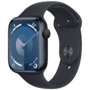 Resim APPLE Watch Series 9 GPS + Cellular MRMW3TU/A 45 mm Grafit Paslanmaz Çelik Kasa ve Gece Yarısı Spor Kordon - M/L 