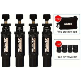 Resim Boatshop1 4 Adet Ayarlanabilir Otomatik Durdurma Lastik Havası Düşürme Valfi Seti 10 30 Psı Alüminyum Alaşım Off Road Araba Motosiklet 