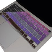 Resim McStorey Macbook Air M1 Klavye Kılıfı Türkçe Q Baskı A2179 A2337 ile Uyumlu Ombre 