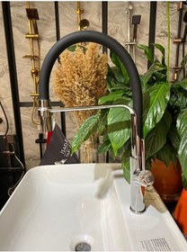 Resim İsaoğlu Yapı Spiralli Mutfak Bataryası Uzayan Sistem Evye Musluğu Gümüş Renk Gümüş 