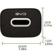 Resim Honeybeeshop Siyah Araba Güneşlik Mendil Kutusu Organizatörü Sarkan Tasarım Kolay Kurulumlu Gösterge Paneli Mendil Tutucu 