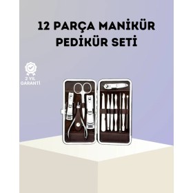 Resim Paslanmaz Çelik Çok Fonksiyonlu 12 Manikür Seti 