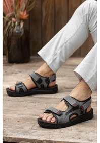 Resim Daxtors D2026 Günlük Ortopedik Confort Erkek Sandalet Füme 