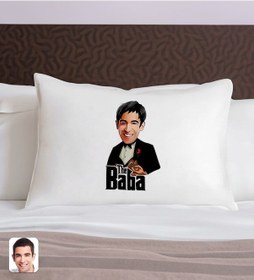 Resim Bk Gift Kişiye Özel Karikatürlü The Baba Tasarımlı Pamuklu Yastık Kılıfı-1 50x70cm, Babaya Hediye, Babalar Günü Hediyeleri Kobitmeyencom31349 Bk Gift 