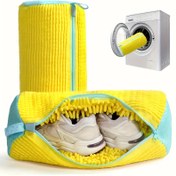Resim 1 adet Ayakkabı için Yeniden Kullanılabilir Yıkama Makinesi Lineri - Yumuşak, Kalın Kumaş Ayakkabı Çantası, Drenaj Delikleri, Sneaker ve Spor Ayakkabılar için Deformasyona Karşı Tasarım, Ev Kullanımı ve Hediye için İdeal, Ayakkabı Düzenleyici | Yumuşak Kumaş Liner | Dayanıklı Ayakkabı Çantası, Ayakkabı Depolama Düzenleyici 