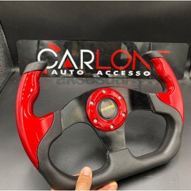 Resim carlone Momo Spor Direksiyon F1 Tesla Model Kırmızı Renk Momo Tip - Yarış Spor Direksiyonu 