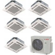 Resim Bosch 42000 BTU 1 Dış + 5 İç Ünite (9+9+12+12+12) Kaset Tipi Multi Inverter Klima 