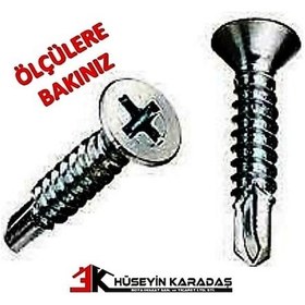 Resim MERİDYEN YHB YILDIZ HAVŞA BAŞLI VİDA 4,8 X 80 MM ( 500 ADET ) 
