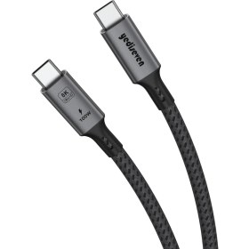 Resim Yediseven USB 4 To Type C 4.0 Harici SSD Kablosu 40GBPS Hızlı Veri Aktarma 100WATT Kısa Şarj Kablosu 20 cm 