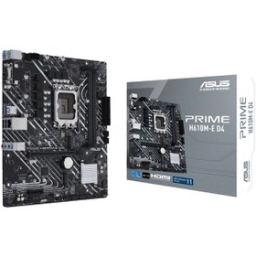 Resim ASUS PRIME H610M-E D4 INTEL H610 LGA1700 DDR4 3200 DP HDMI VGA ÇİFT M2 USB3.2 MA OEM