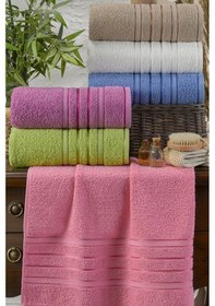 Resim 6lı El Havlu Seti 50x85 Hobby Kahverengi-beyaz-mavi-mürdüm-f.yeşili-pembe Kahverengi-beyaz-mavi-mürdüm-f.yeşili-pembe 