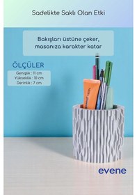 Resim Kalemlik Masa Kalemliği Organizer Kalemlik Beyaz Renk Model 78 Çok Renkli 