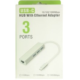 Resim POWERGATE PG-TTU02, Type-C TO USB3.0, Ethernet Kart 