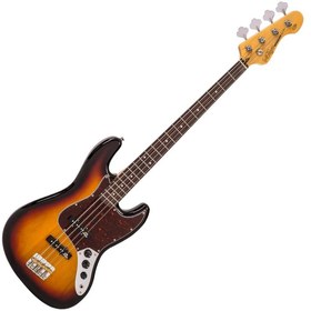 Resim Vintage VJ74 Reissued 4 Telli Bas Gitar - Sunset Sunburst 