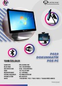 Resim QUATRONIC P650 Pos Pc 15,6 J1900 2.0 4gbram 128ssd/win8,1pro/w10pro 