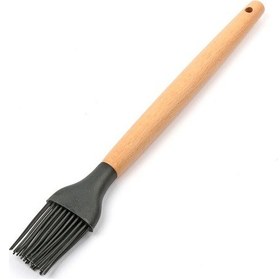 Resim Ew'S Bambu Saplı Silikon Yumarta Fırçası 