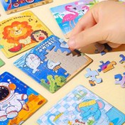Resim 10/20/30 Adet Karikatür Hayvan Yapbozlar - Gençler İçin Eğitici Kağıt Puzzle Oyuncaklar, Mükemmel Doğum Günü Parti Hediyeleri & Hediye (Çeşitli Tasarımlar) Halloween/Şükran Günü/Noel Hediyesi 