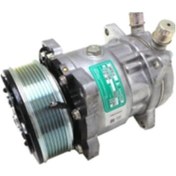 Resim Klima Kompresör Universal 5h14 24v Pv8 Triger Kayış Üstten Çıkış 